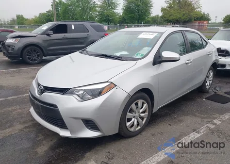 2016 Toyota Corolla Le from USA, damaged, VIN 2T1BURHE1GC586368